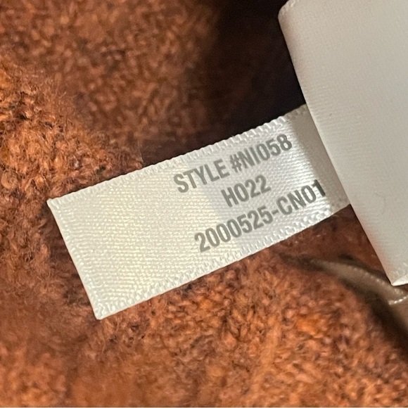 Madewell Women's Readfield Pullover Sweater Rust Orange Wool Sz S NI058 - Picture 8 of 9